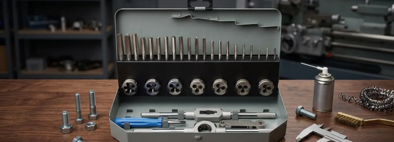 Threading Tool Kit for Professional Pipe Threading and Maintenance